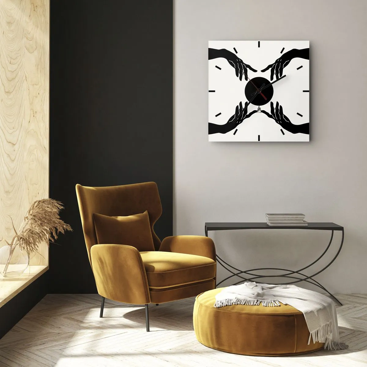 Zegar ścienny - Tajemny znak - 40x40 cm