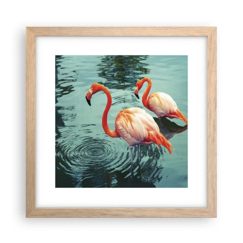 Plakat w ramie jasny dąb - Jesteśmy teraz w modzie - 30x30 cm