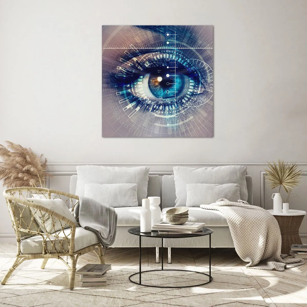 Obraz na szkle - Myślisz, że mnie znasz - 60x60 cm