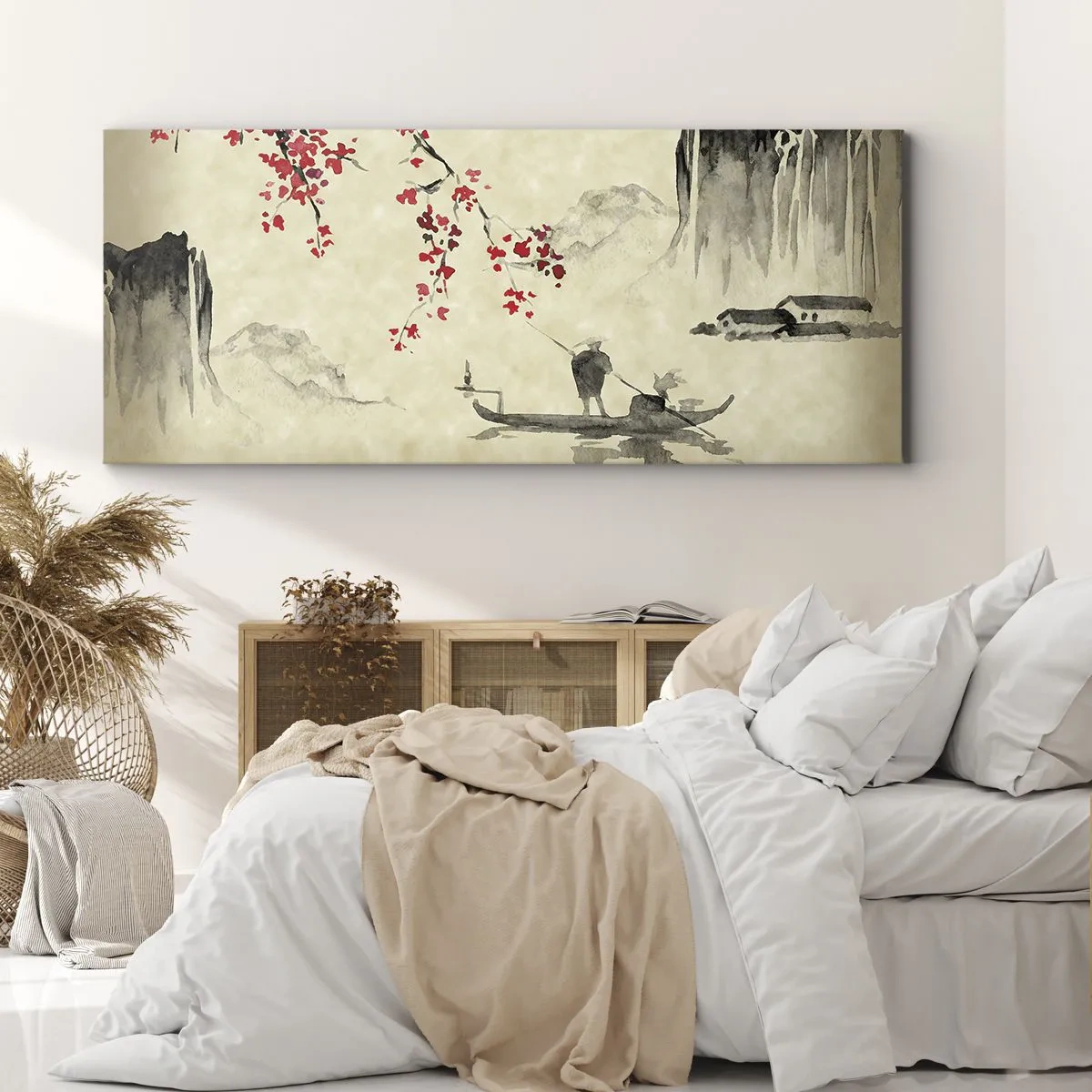 Obraz na płótnie - W kraju kwitnącej wiśni - 100x40 cm
