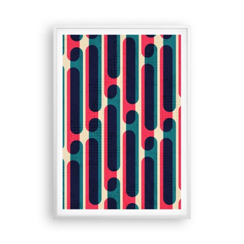 Plakat w białej ramie - W głąb i do przodu - 70x100 cm