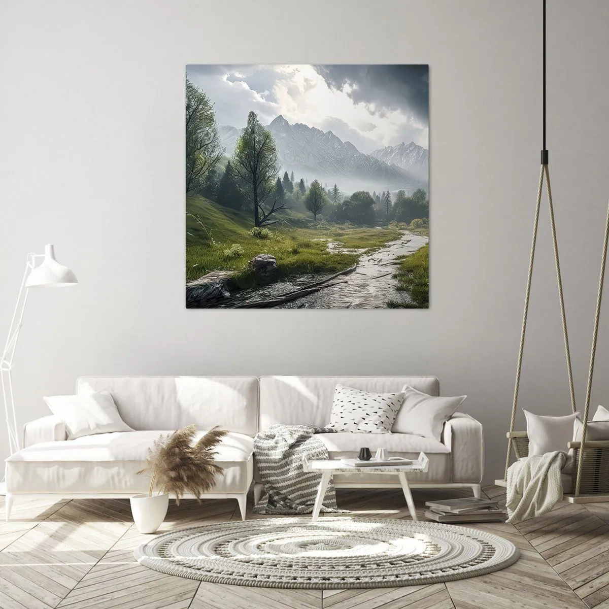 Obraz na płótnie - Tam i z powrotem - 50x50 cm