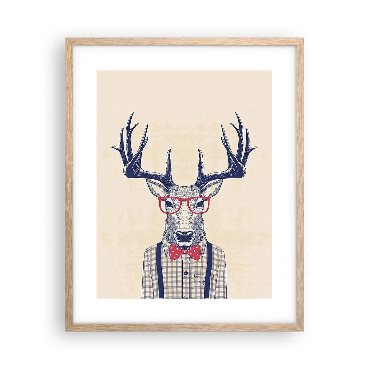 Plakat w ramie jasny dąb - Zabawna ekstrawagancja - 40x50 cm