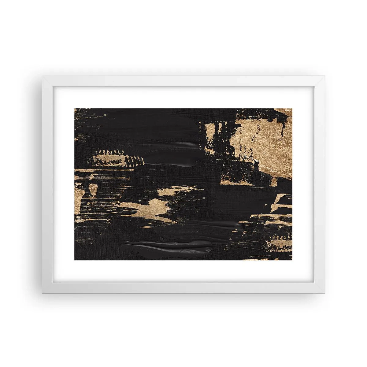 Plakat w białej ramie - Ślad dotyku - 40x30 cm