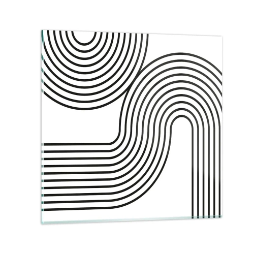 Obraz na szkle - Na zakręcie - 30x30 cm