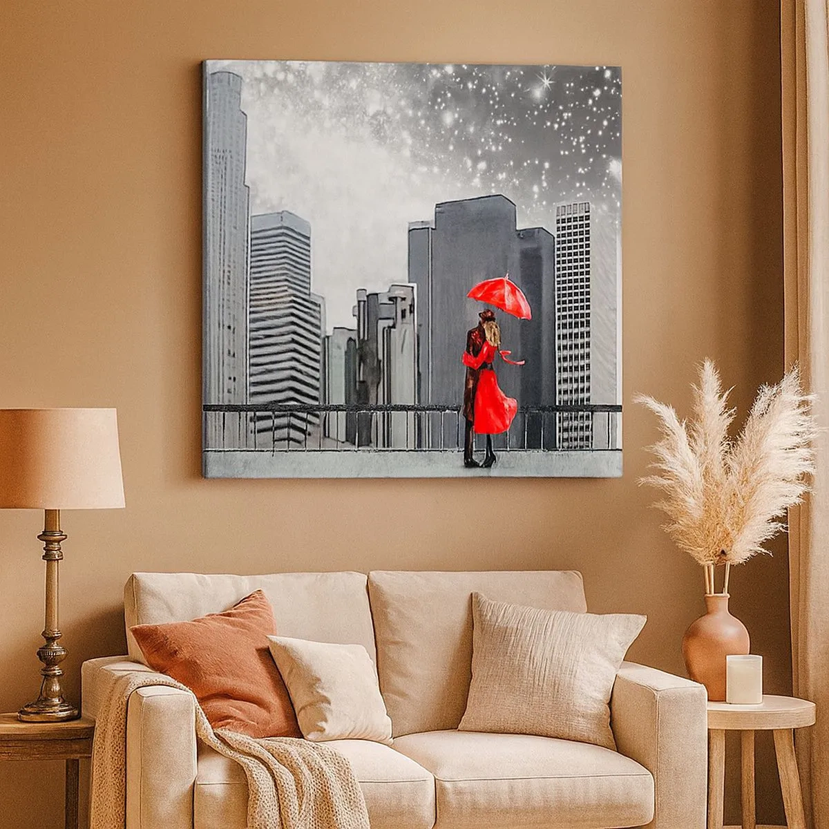 Obraz na płótnie - Człowiek nie kamień - 30x30 cm