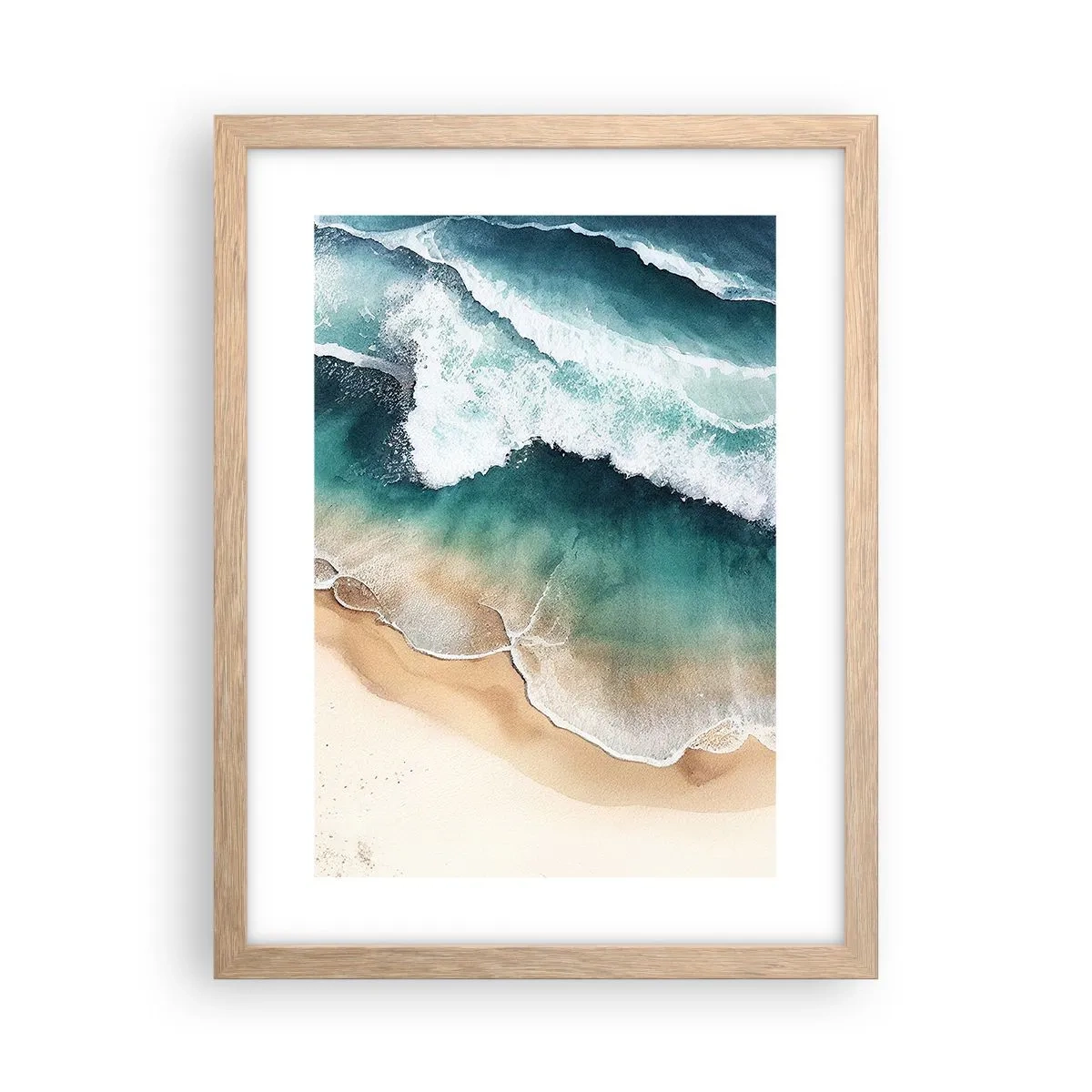 Plakat w ramie jasny dąb - Odwieczne spotkanie - 30x40 cm