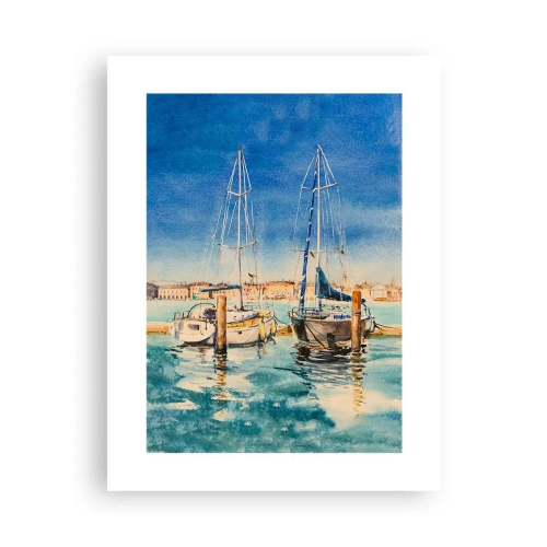 Plakat - Słoneczna laguna - 30x40 cm