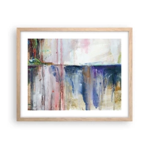 Plakat w ramie jasny dąb - Barwne wrażenia i skojarzenia - 50x40 cm