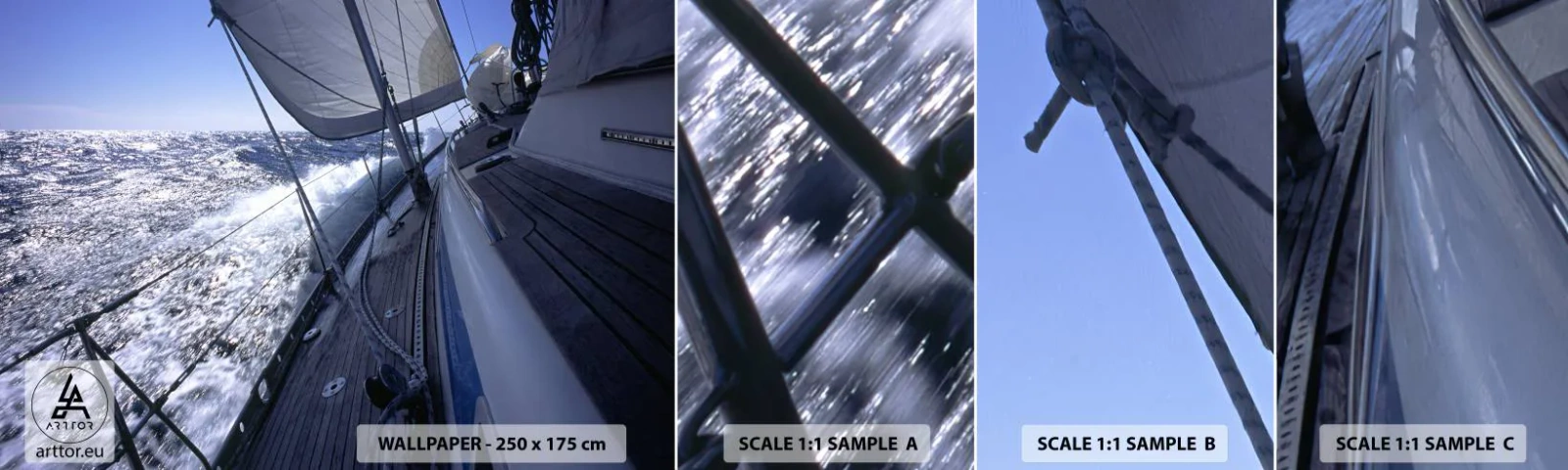 Fototapeta Próbka Samoprzylepna Deluxe Sticker - Wiem, co to być ptakiem - Marynistyczne, Jacht, Podróże - 100x30 cm