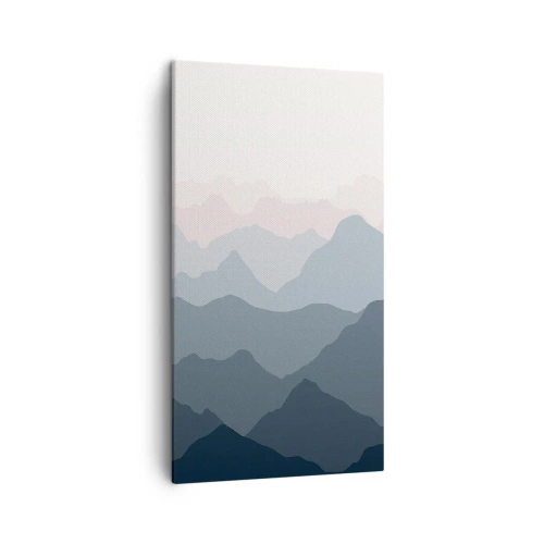 Obraz na płótnie - Fale gór - 45x80 cm