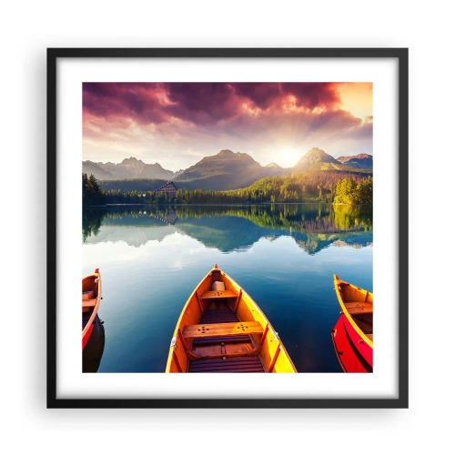 Plakat w czarnej ramie - Nic przeciw naturze - 50x50 cm