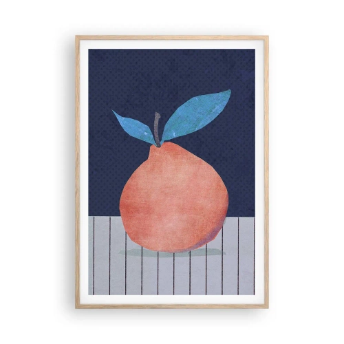 Plakat w ramie jasny dąb - Wypukłość i płaszczyzna - 70x100 cm