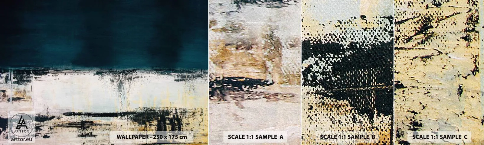 Fototapeta Próbka Samoprzylepna Deluxe Sticker - Kompozycja horyzontalna - Abstrakcja, Sztuka, Malarstwo - 100x30 cm