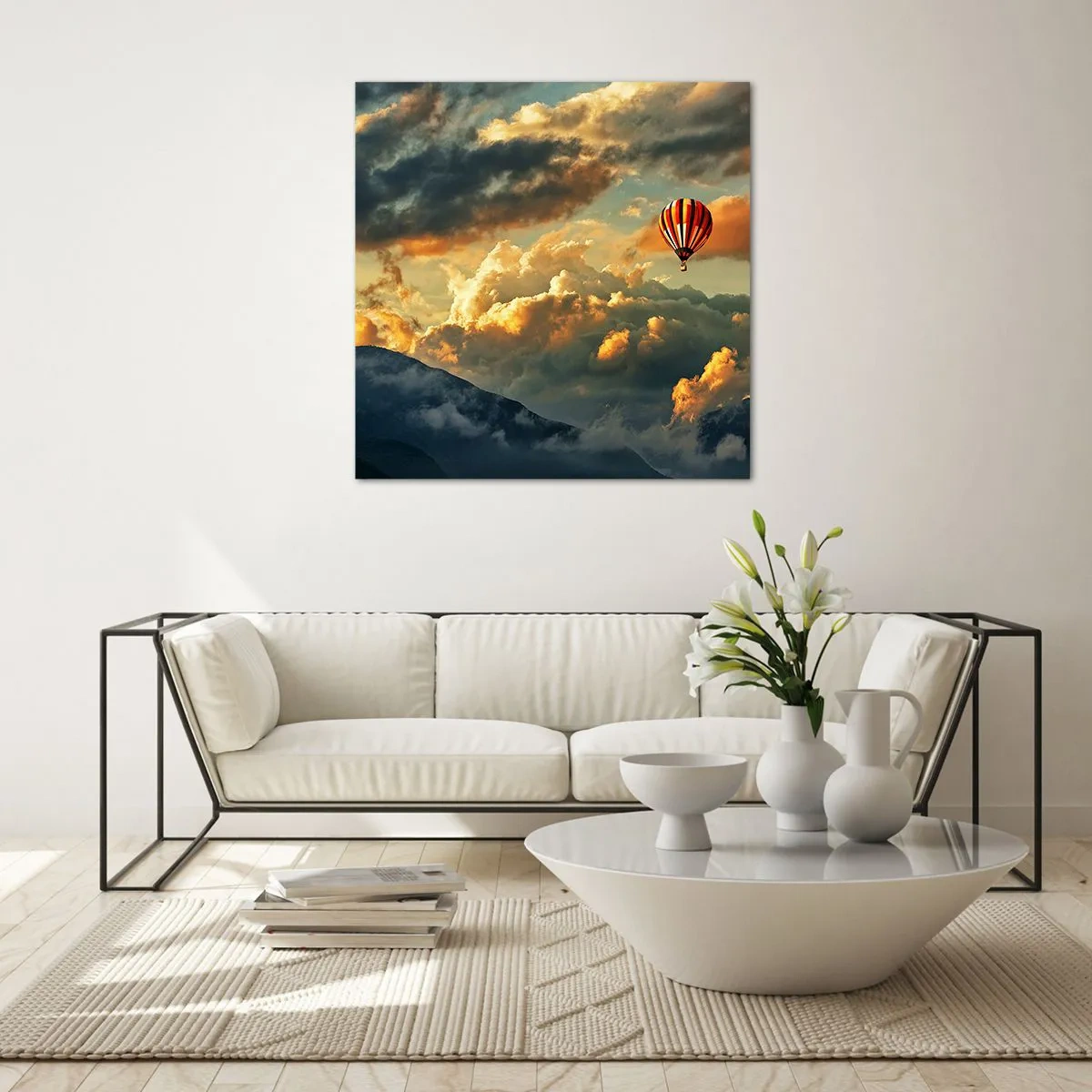 Obraz na szkle - Lecę, bo chcę - 70x70 cm