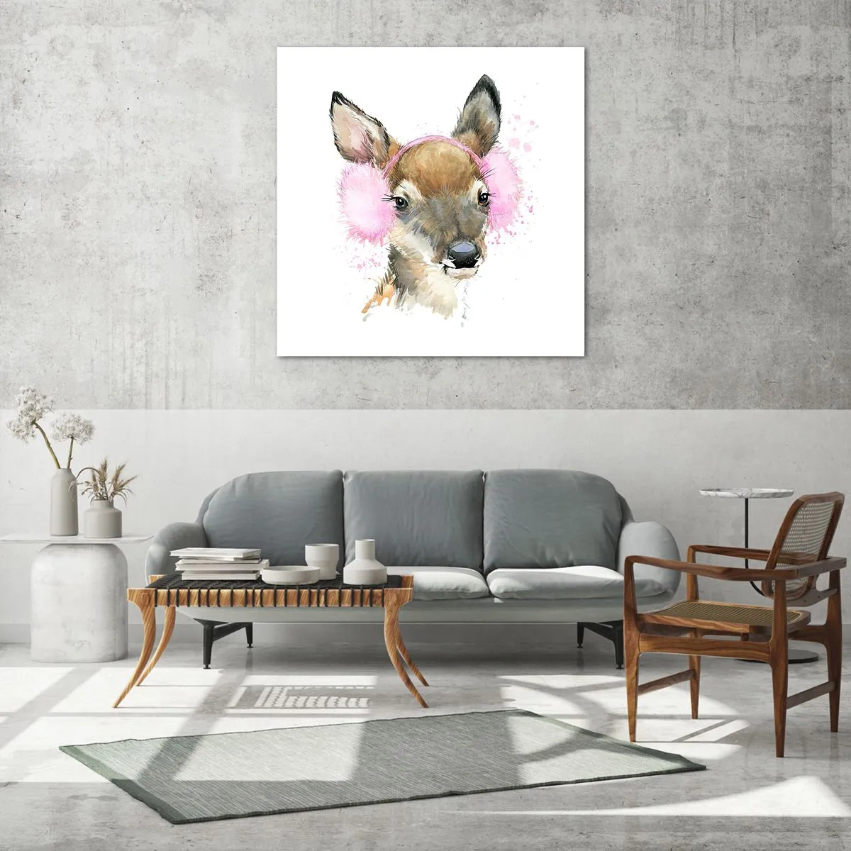 Obraz na szkle - I mróz już niestraszny - 40x40 cm