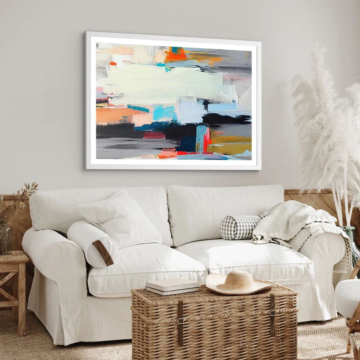 Plakat w białej ramie - Jest metoda? - 100x70 cm