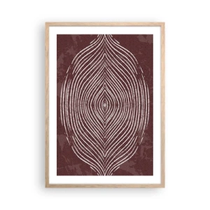 Plakat w ramie jasny dąb - Przestrzeń mówi - 50x70 cm