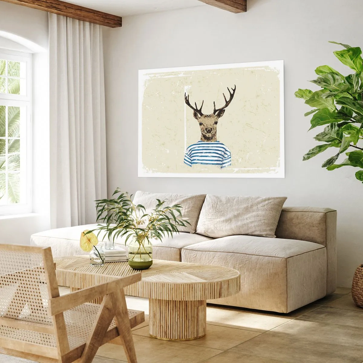 Plakat - Bo lubię koszulki w paski! - 40x30 cm