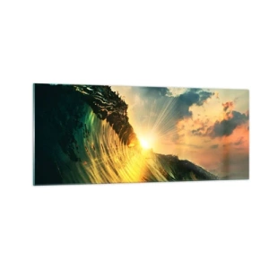 Obraz na szkle - Surferze, gdzie jesteś? - 100x40 cm