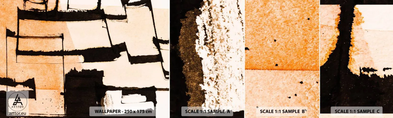 Fototapeta Próbka Samoprzylepna Deluxe Sticker - Jednak porządek - Abstrakcja, Sztuka, Malowidło - 100x30 cm