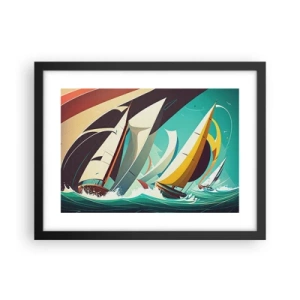 Plakat w czarnej ramie - Z żywiołami za pan brat - 40x30 cm