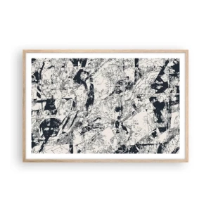 Plakat w ramie jasny dąb - Przenikanie przeciwieństw - 91x61 cm