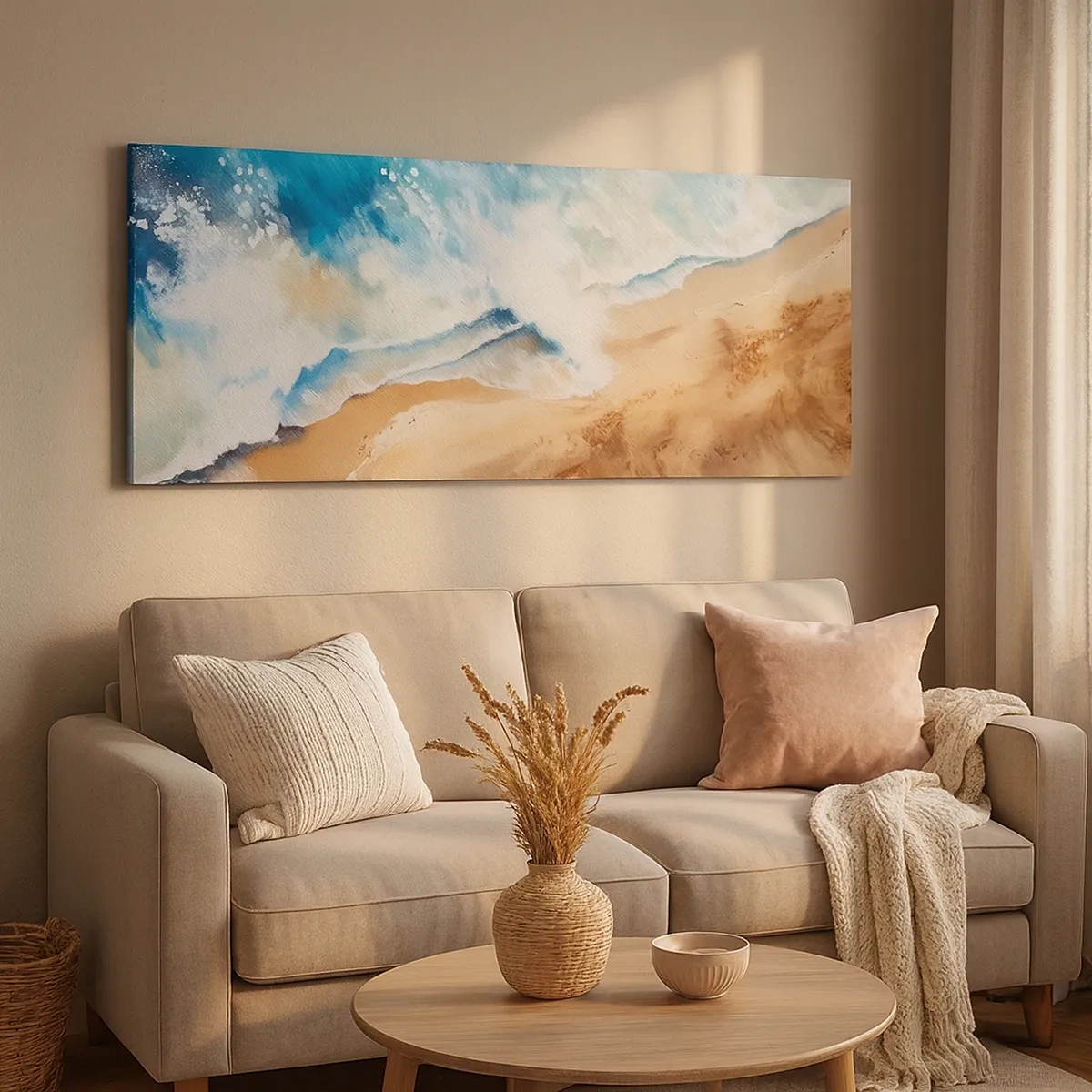 Obraz na płótnie - Powracająca fala - 30x30 cm