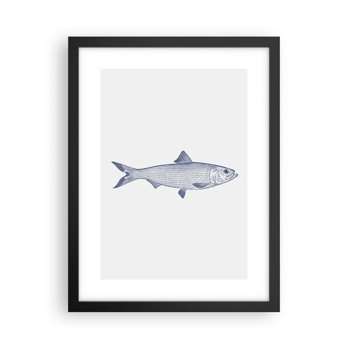 Plakat w czarnej ramie - Pozdrowienia z północnych mórz - 30x40 cm