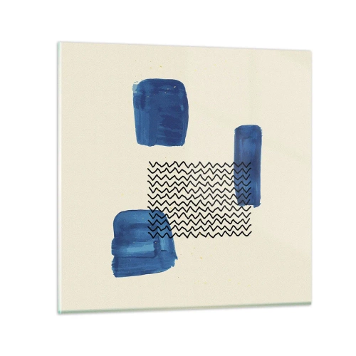 Obraz na szkle - Abstrakcyjny kwartet - 60x60 cm