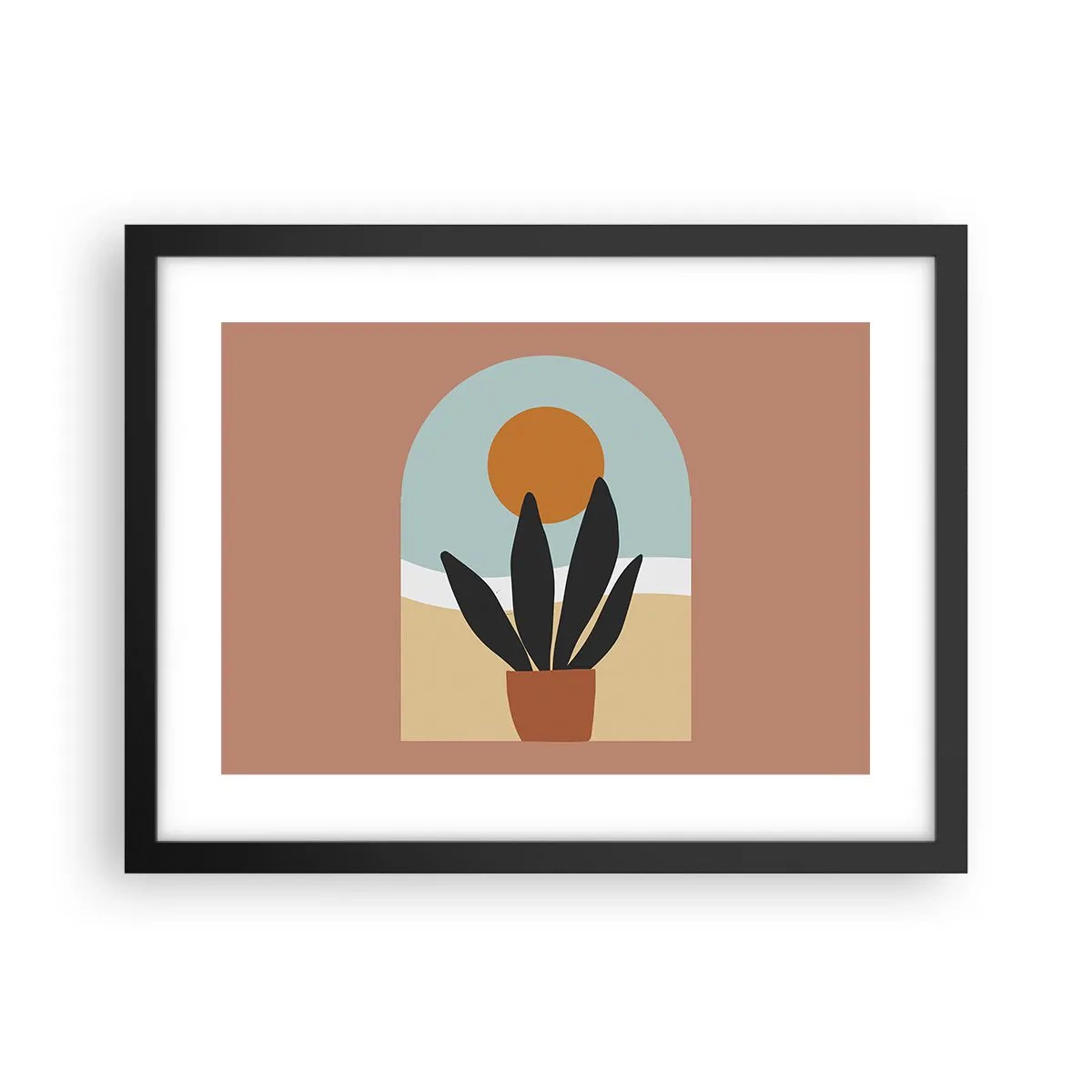 Plakat w czarnej ramie - Drobne radości - 40x30 cm