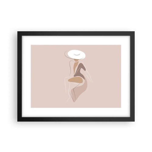 Plakat w czarnej ramie - Damą być - 40x30 cm