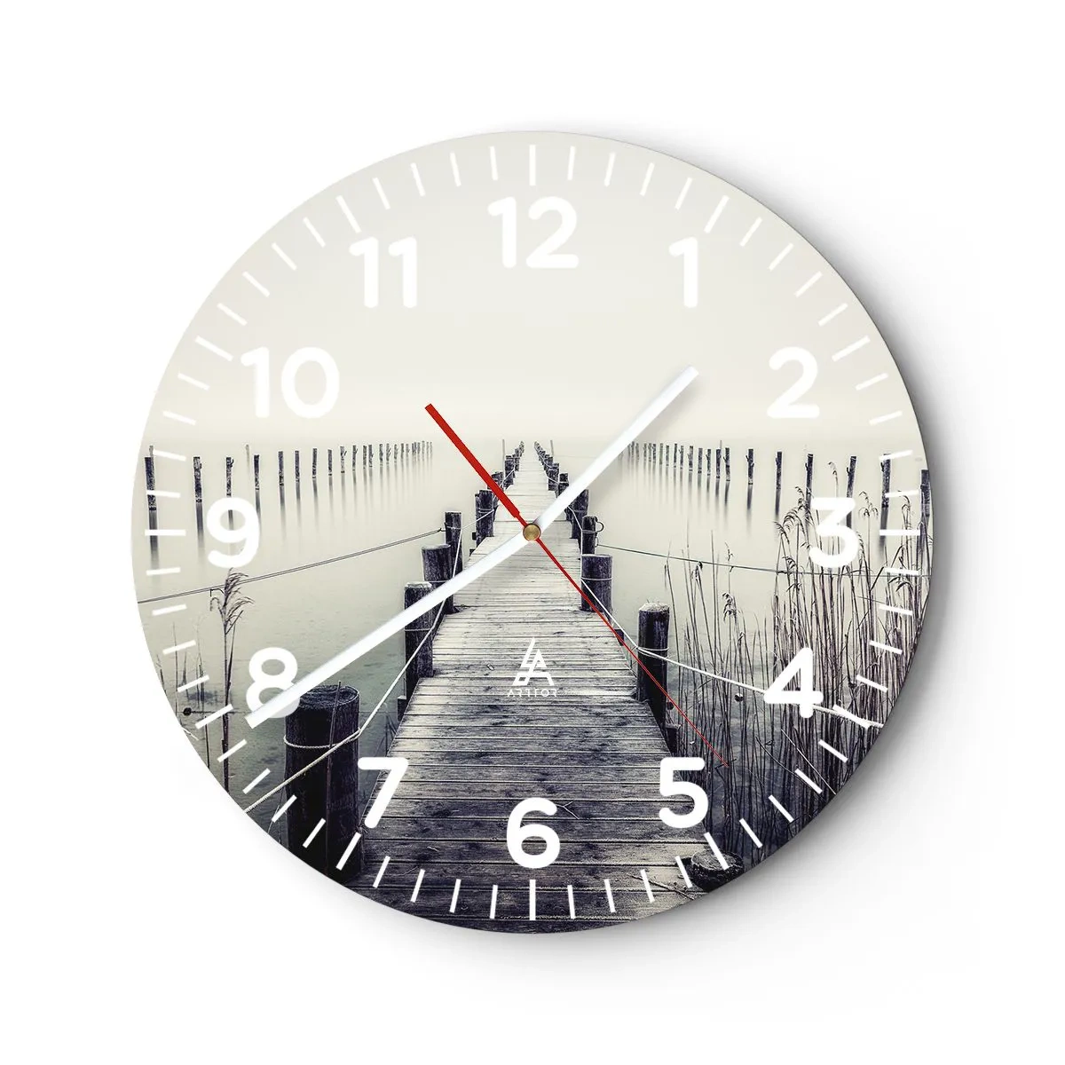 Zegar ścienny - Zanurz się w spokoju - 30x30 cm