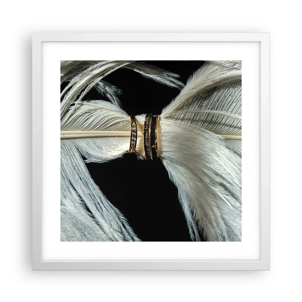 Plakat w białej ramie - ...i nie opuszczę Cię… - 40x40 cm