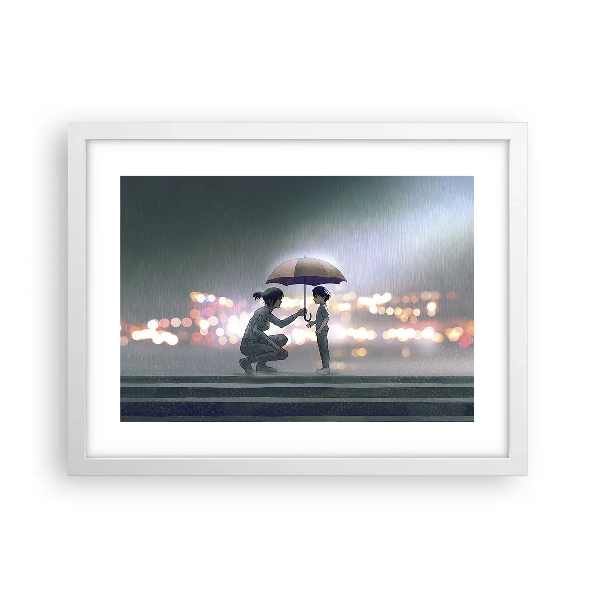 Plakat w białej ramie - I już jest wszystko dobrze - 40x30 cm