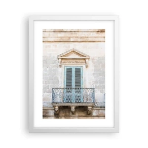 Plakat w białej ramie - Niepowtarzalny urok Italii - 30x40 cm