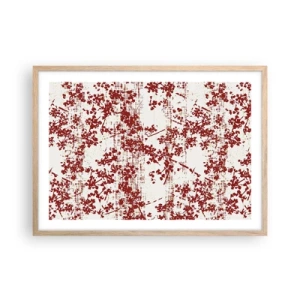 Plakat w ramie jasny dąb - Jak dawny perkalik - 70x50 cm