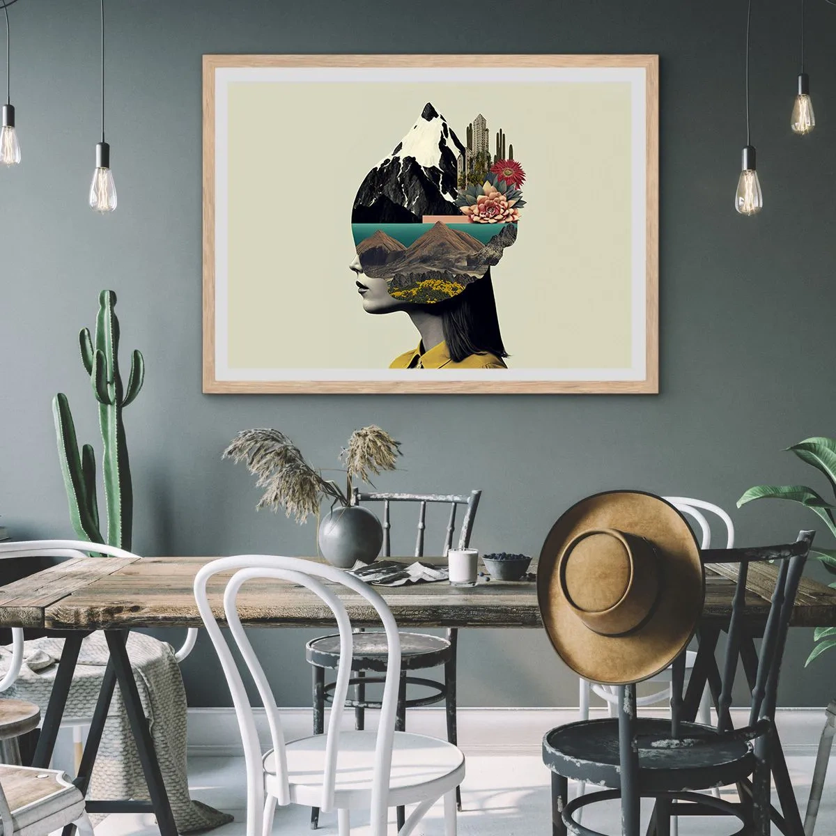 Plakat w ramie jasny dąb - Kobieta – zawsze tajemnica - 70x50 cm