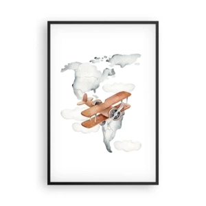 Plakat w czarnej ramie - W pionierskim duchu - 61x91 cm