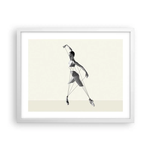 Plakat w białej ramie - W teatrze świata - 50x40 cm