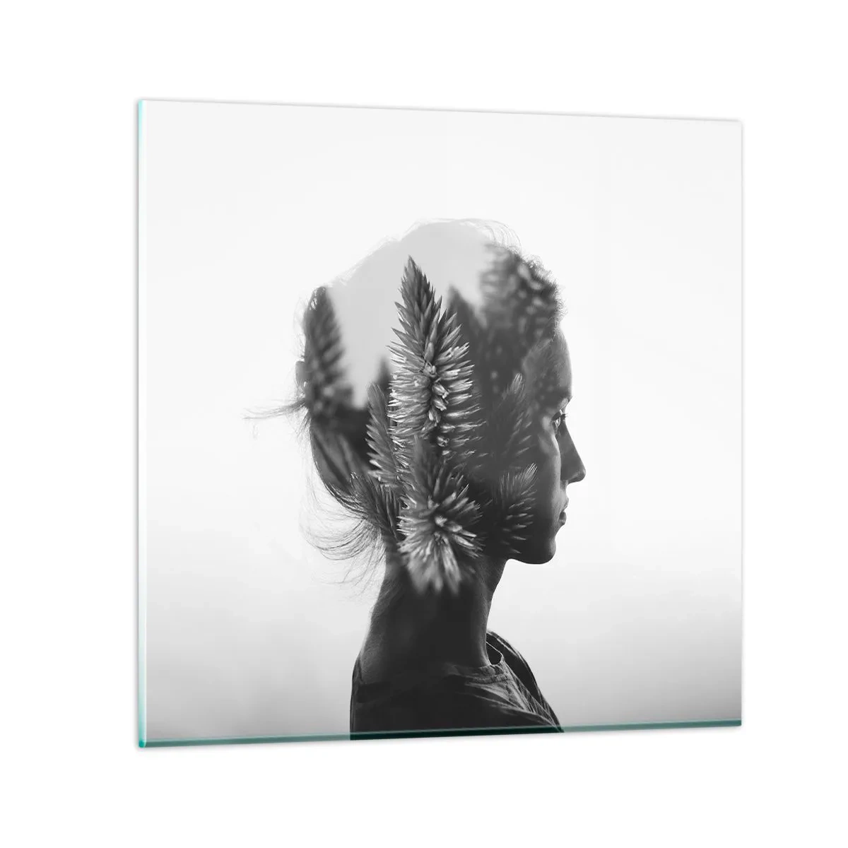 Obraz na szkle - Pani sosnowego lasu - 70x70 cm