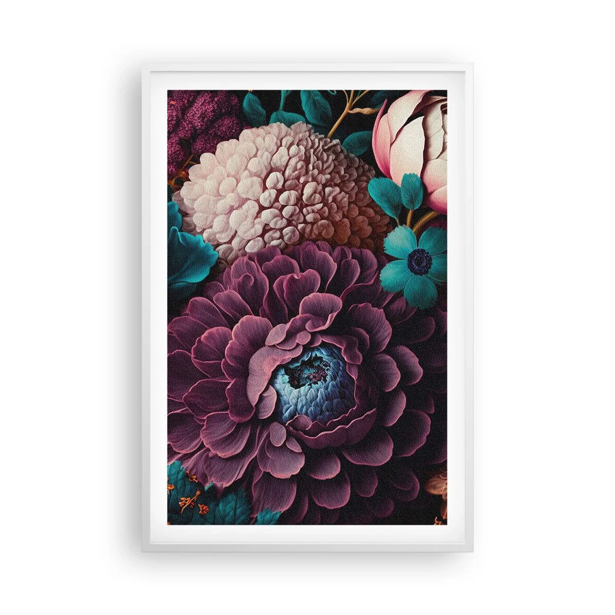 Plakat w białej ramie - Natura na bogato - 61x91 cm