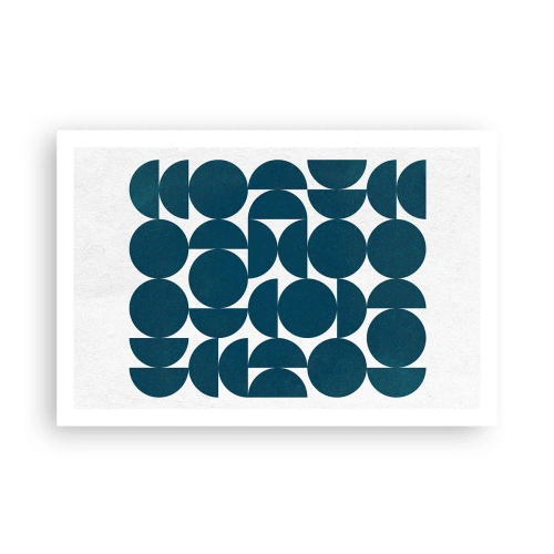 Plakat - Koła i półkola - 91x61 cm