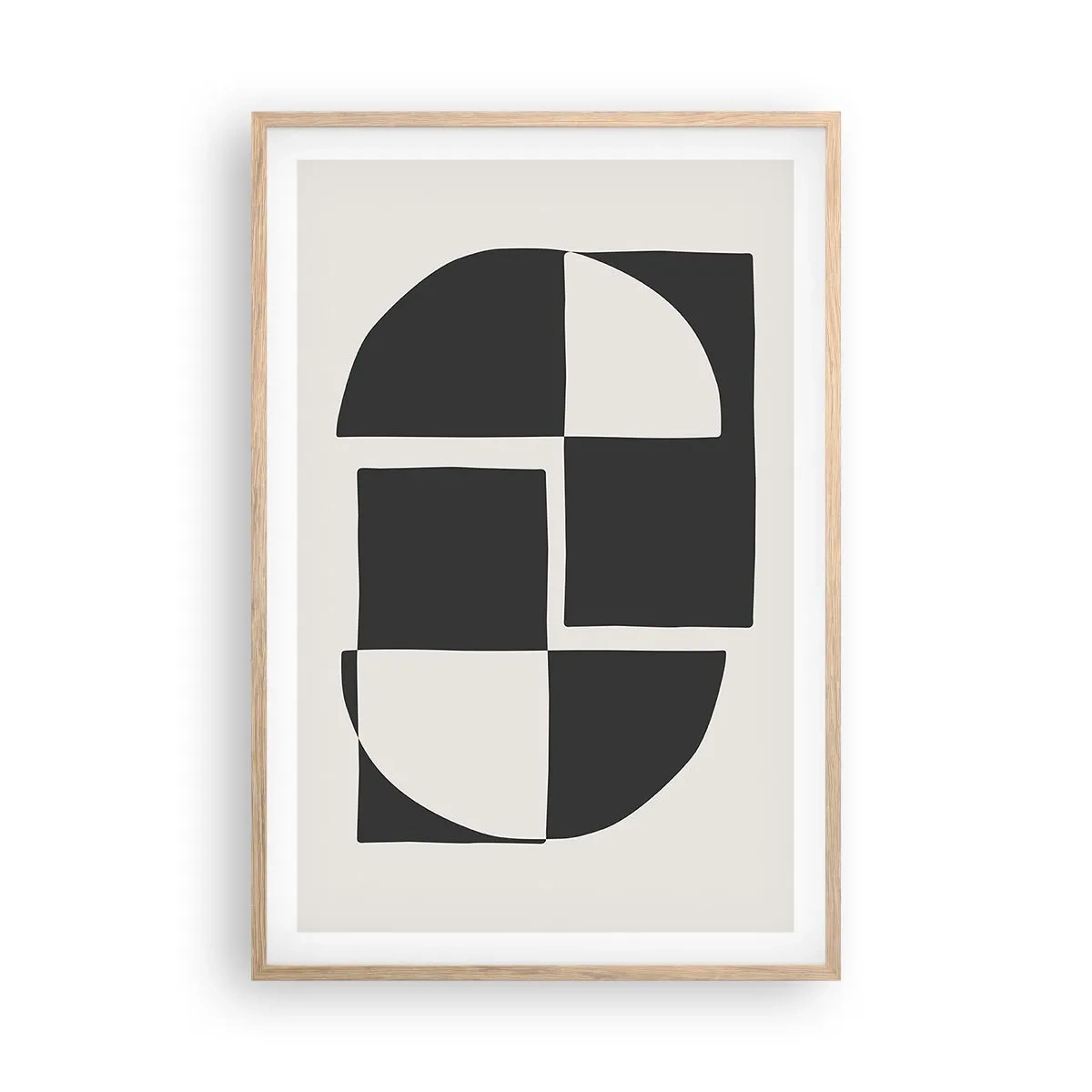 Plakat w ramie jasny dąb - Antyteza – synteza - 61x91 cm