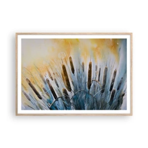 Plakat w ramie jasny dąb - Chłód wody, słońca żar - 100x70 cm