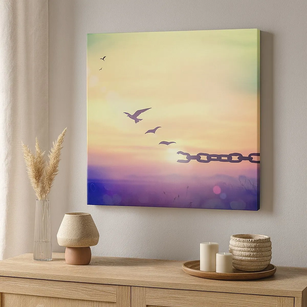 Obraz na płótnie - Zwycięstwo wolności - 30x30 cm