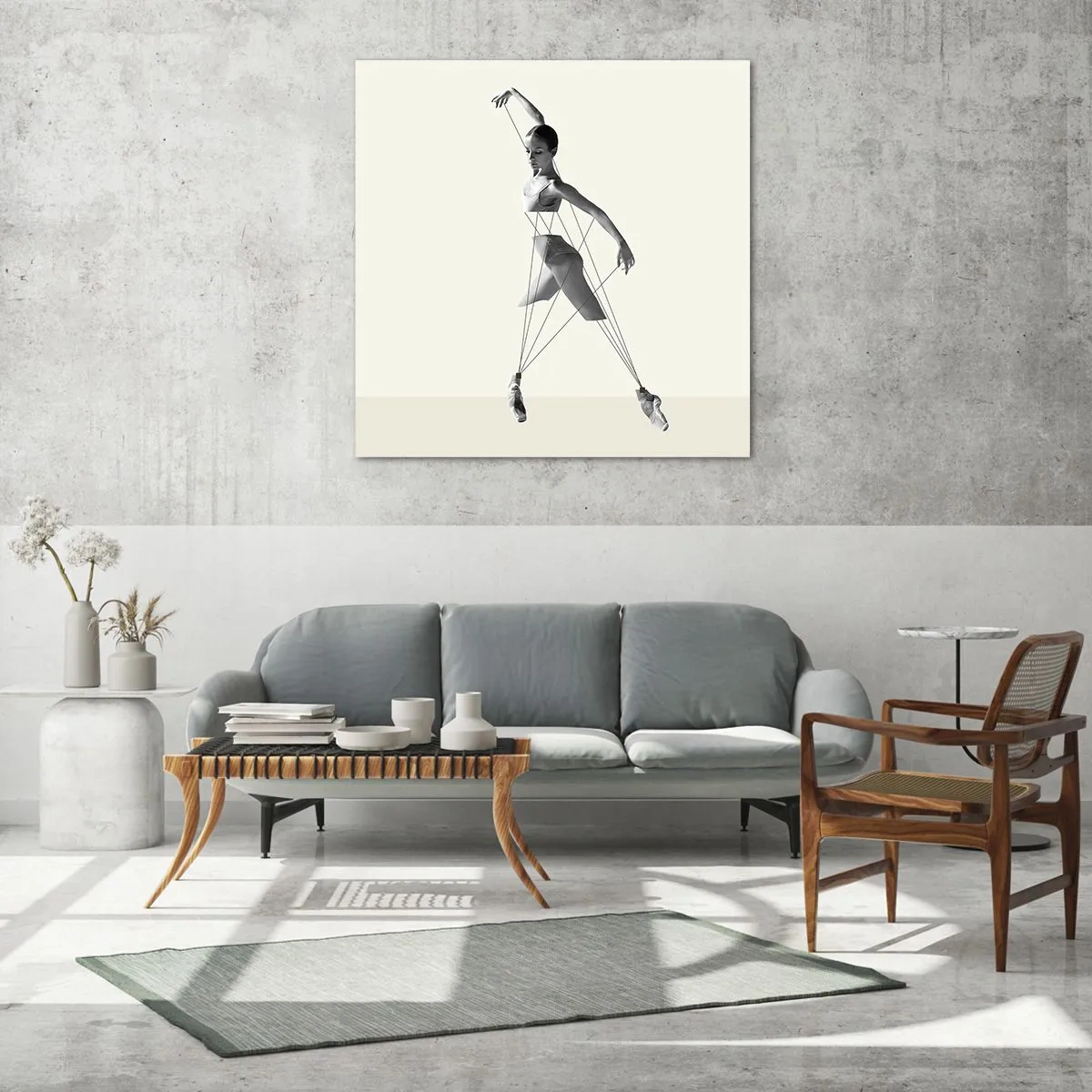 Obraz na szkle - W teatrze świata - 70x70 cm