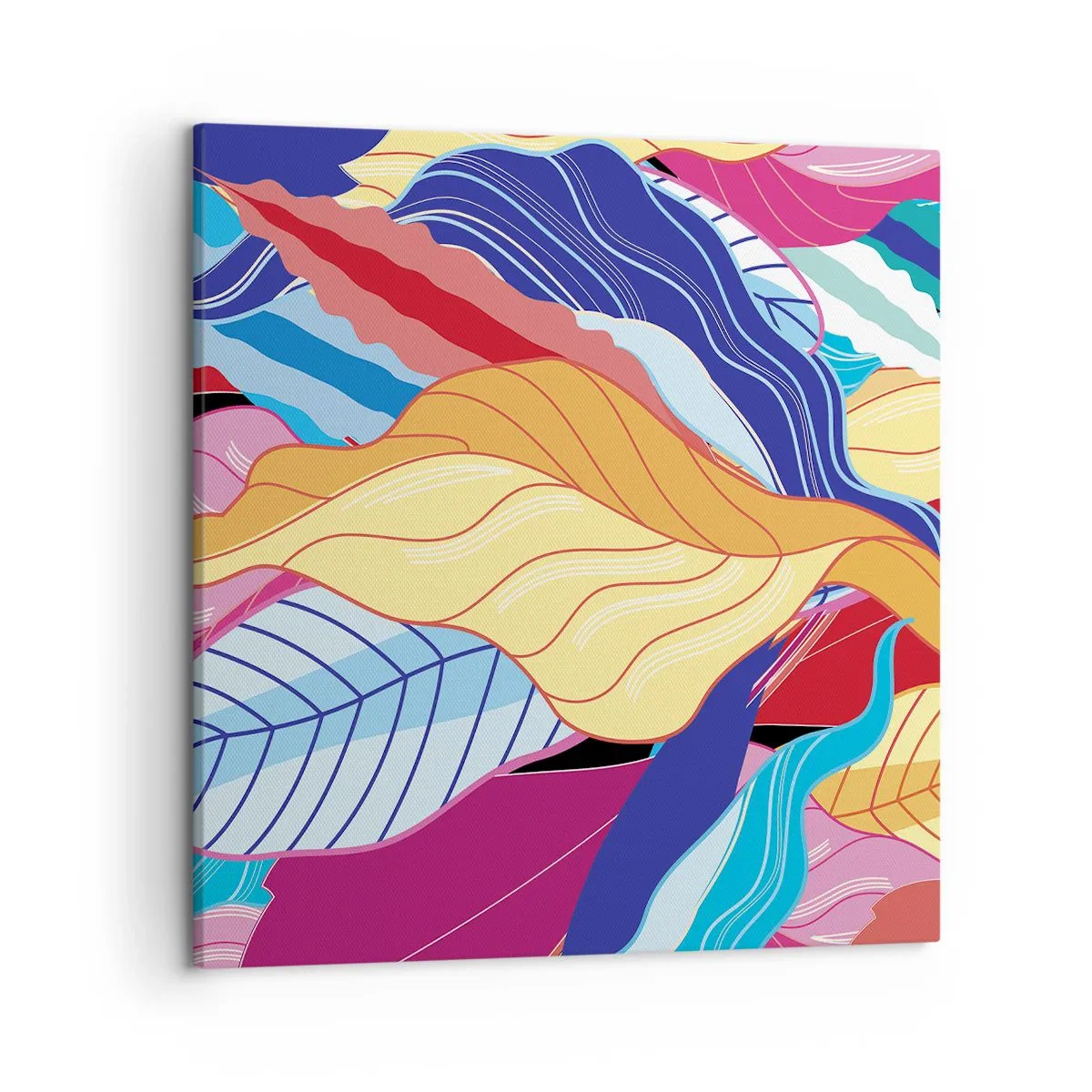 Obraz na płótnie - Kolorowy bałagan - 50x50 cm