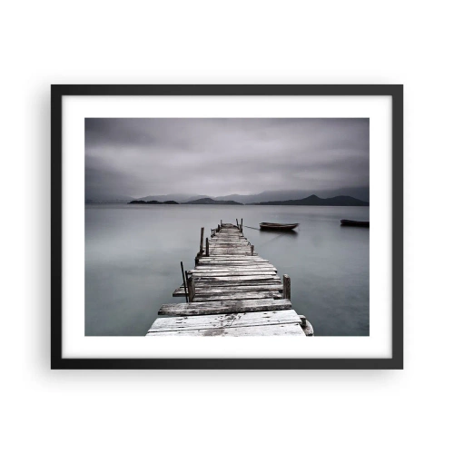 Plakat w czarnej ramie - Jutro możesz ruszać - 50x40 cm