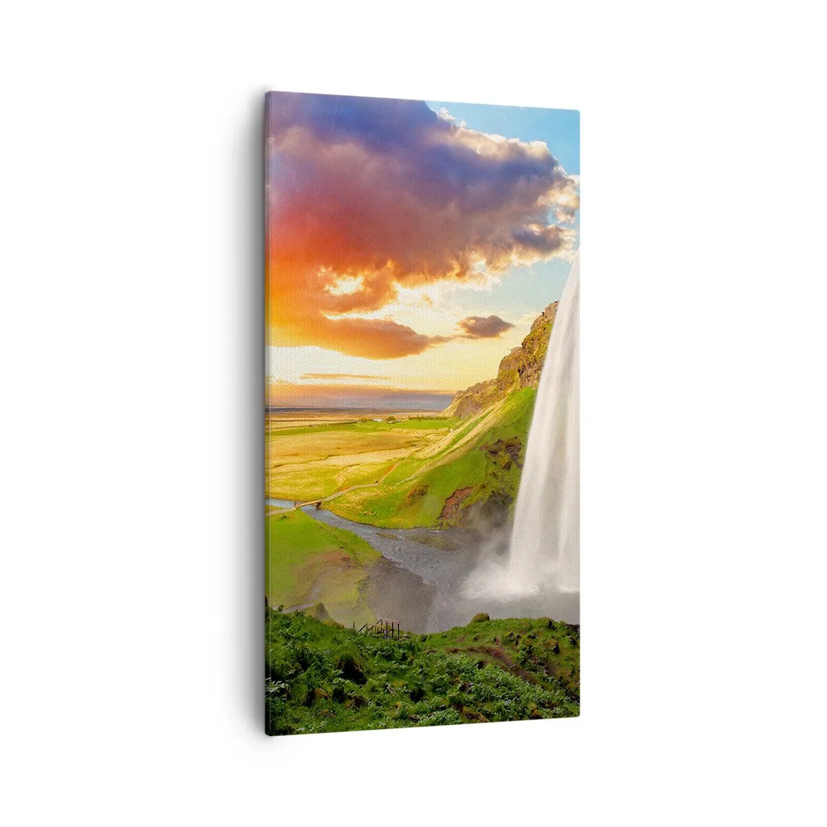 Obraz na płótnie - Pełnia islandzkiego lata - 55x100 cm